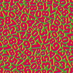 Numbers Seamless pattern Vector illustration N4