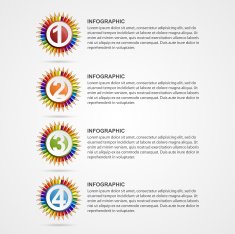 Creative education options infographics Design template