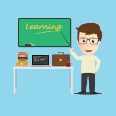 Vector of Character teacher cartoon education concept N2