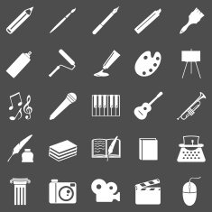 Vector Set of Art Icons N4