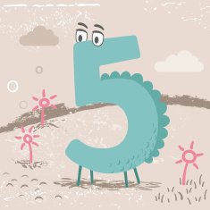 Cute alphabet Number 5