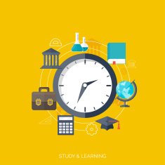 Flat concept education background Back to school Distance learning Study N36