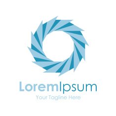 Progress circle design wheel concept elements icon logo