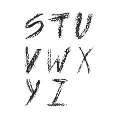 charcoal Font