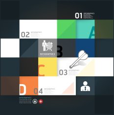 Modern Design Minimal style infographic template N11