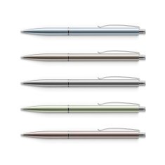 Vector Set of Pens Isolated on White Background