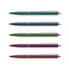 Vector Set of Pens with Metal Caps Isolated
