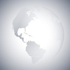 Dotted world globe light design vector illustration N11