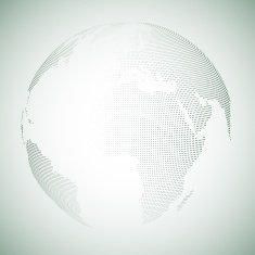 Dotted world globe light design vector illustration N12