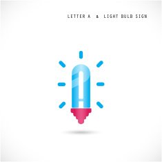 Creative letter A icon abstract logo design vector template N7