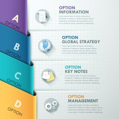 Modern infographics options banner N189
