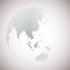 Dotted world globe light design vector illustration N13