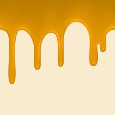 Seamless Yellow paint colorful dripping