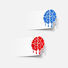 Realistic Design Element Brain Drop N30