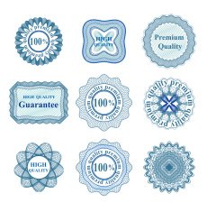 Guilloche elenent for certificate