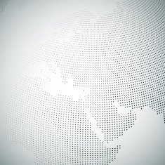 Dotted world globe light design vector illustration N14