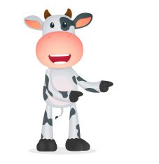 funny cartoon cow N4