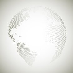 Dotted world globe light design vector illustration N16