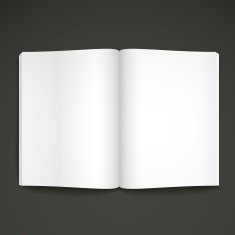 Blank Open Book N14