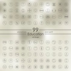 Set of education icons N198