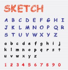 Sketch Character Set N2
