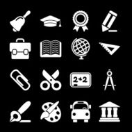 white education icons N2