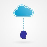 Cloud and head