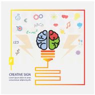 Creative brain Idea concept background N2