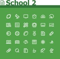 school icon set N24