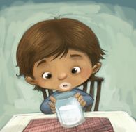 child drinking milk N2