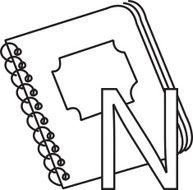 Letter N Notebook