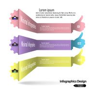 colorful infographics options banner N4