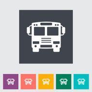 Bus flat icon N5
