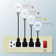 Light Bulb Switch Infographic Design Template