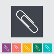 Clip flat icon