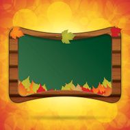 Wooden blackboard Back to School