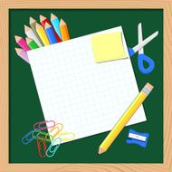 School Supplies Background N2