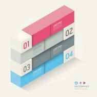 Modern Design template isometric style N3