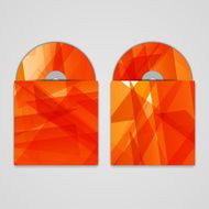 Vector cd cover set for your design abstract Illustration