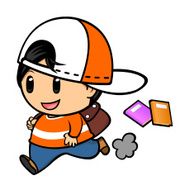 Student Boy Running N2