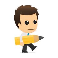 Funny Cartoon Office Worker N11