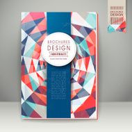 colorful geometric background design for book cover