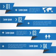 Abstract infographics number options template Vector illustrati N5