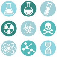 Vector Set of Chemistry Icons N8