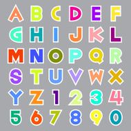colorful alphabet illustration N2