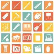 Vector Set of Art Icons N6