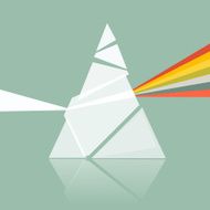 Prism Spectrum Illustration on Retro Background