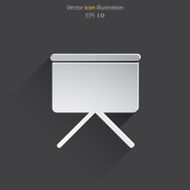 Vector projection screen web icon N3