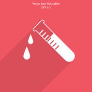 Vector test tubes web icon N8
