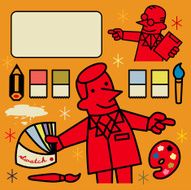 Red Color Men